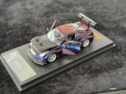 AOC 1:64 Nissan GT-R R35 Chameleon Changing Colours Hobby Expo China 2026 Limited Edition (Openable All Doors and Hoods with Detailed Engine and Decal Stickers)