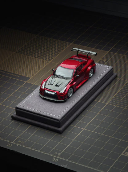 AOC 1:64 Nissan GT-R R35 Metallic Red Hobby Expo China 2026 Limited Edition (Openable All Doors and Hoods with Detailed Engine and Decal Stickers)