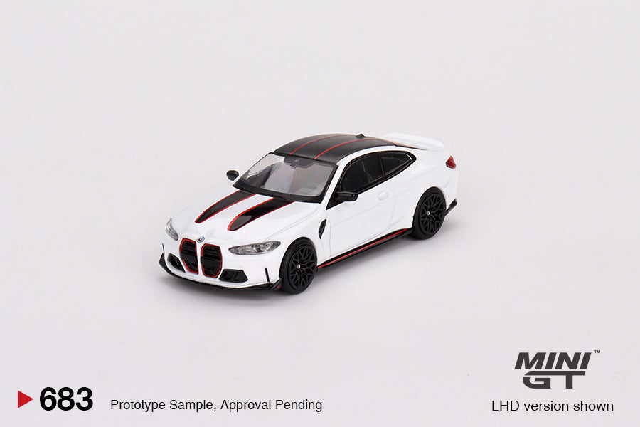 Mini GT 1:64 BMW M4 CSL Alpine White LHD (MGT00683-CH)