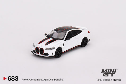 Mini GT 1:64 BMW M4 CSL Alpine White LHD (MGT00683-CH)