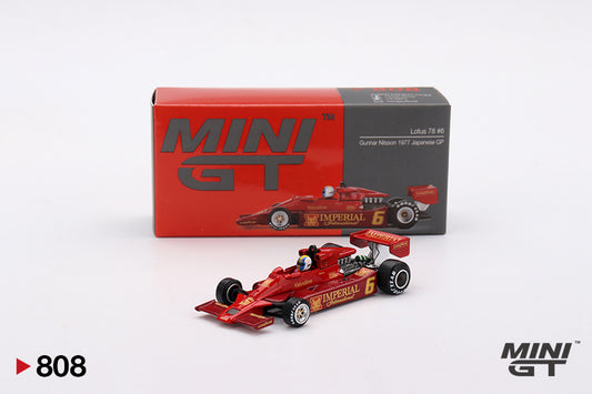 Mini GT 1:64 Lotus 78 #6 Gunnar Nilsson 1977 Japanese GP (MGT00808-CH)