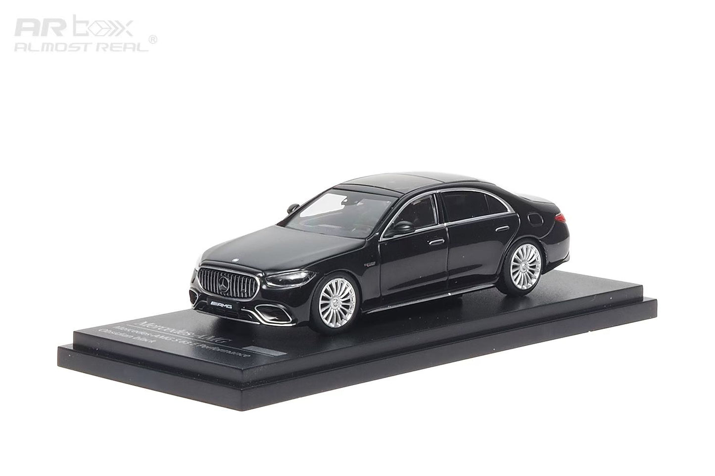 AR Box 1:64 Mercedes Benz S Class MK7 W223 AMG S63 E-Performance 2023 Edition Obsidian Black Official Licensed