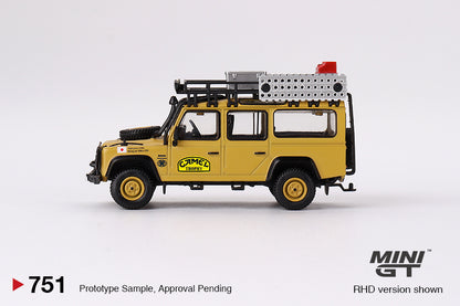 Mini GT 1:64 Land Rover Defender 110 1989 Camel Trophy Amazon Team Japan RHD (MGT00751-CH)