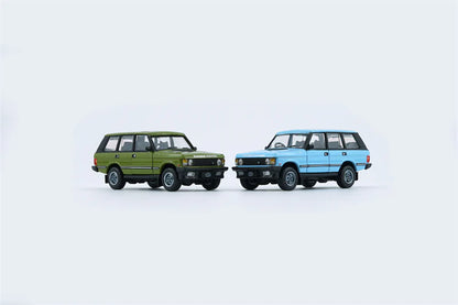 BM Creations 1/64 Land Rover 1992 Range Rover Classic LSE with 4 Additional Wheels- Tuscan Blue (RHD)