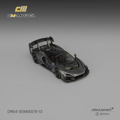 CM Model 1:64 McLaren Senna GTR Metallic Grey McLaren Official Licensed