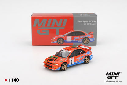 Mini GT 1:64 Subaru Impreza WRC97 #1 1999 DRM Champion (MGT01140-CH)