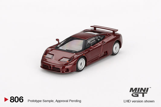 Mini GT 1:64 Bugatti EB110 GT Dark Red Metallic (MGT00806-CH)