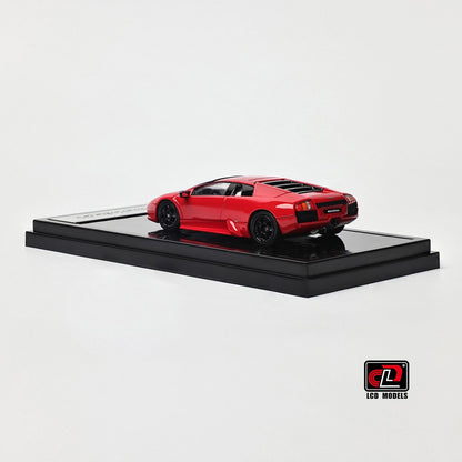LCD 1:64 Lamborghini Murcielago Red Openable Engine Hood with Detailed Engine Lamborghini Official Licensed