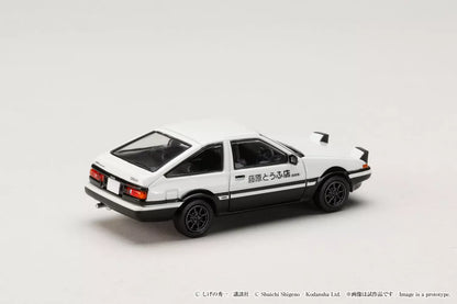Hobby Japan x JDM64 1:64 Toyota Sprinter Trueno GT Apex AE86 White Front Hood Initial D 30th Anniversary Set A Takumi Fujiwara vs Keisuke Takahashi
