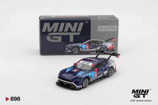 Mini GT 1:64 Ford Mustang GT3 #64 Ford Multimatic Motorsports 2024 IMSA Daytona 24 Hrs (MGT00898-CH)