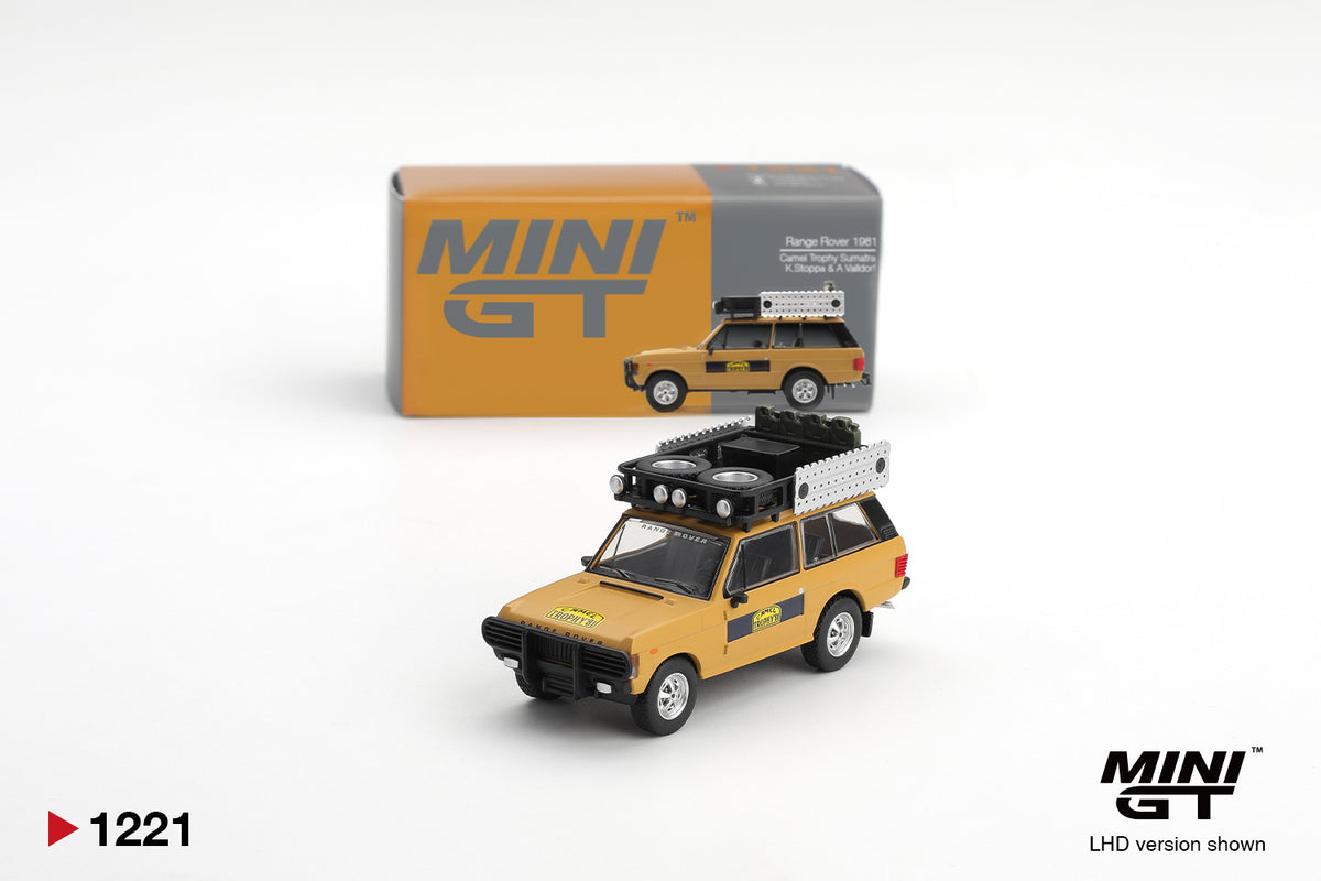 Mini GT 1:64 Range Rover 1981 Camel Trophy Sumatra K.Stoppa & A.Valldorf (MGT01221-CH)