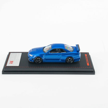 Ignition Model 1:64 Nissan Skyline GT-R (BNR34) NISMO customized Metallic Blue (IG4147) - Limited to 2 per customer / address