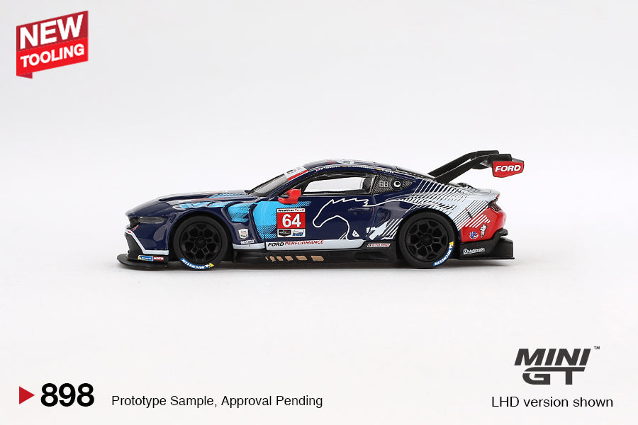 Mini GT 1:64 Ford Mustang GT3 #64 Ford Multimatic Motorsports 2024 IMSA Daytona 24 Hrs (MGT00898-CH)
