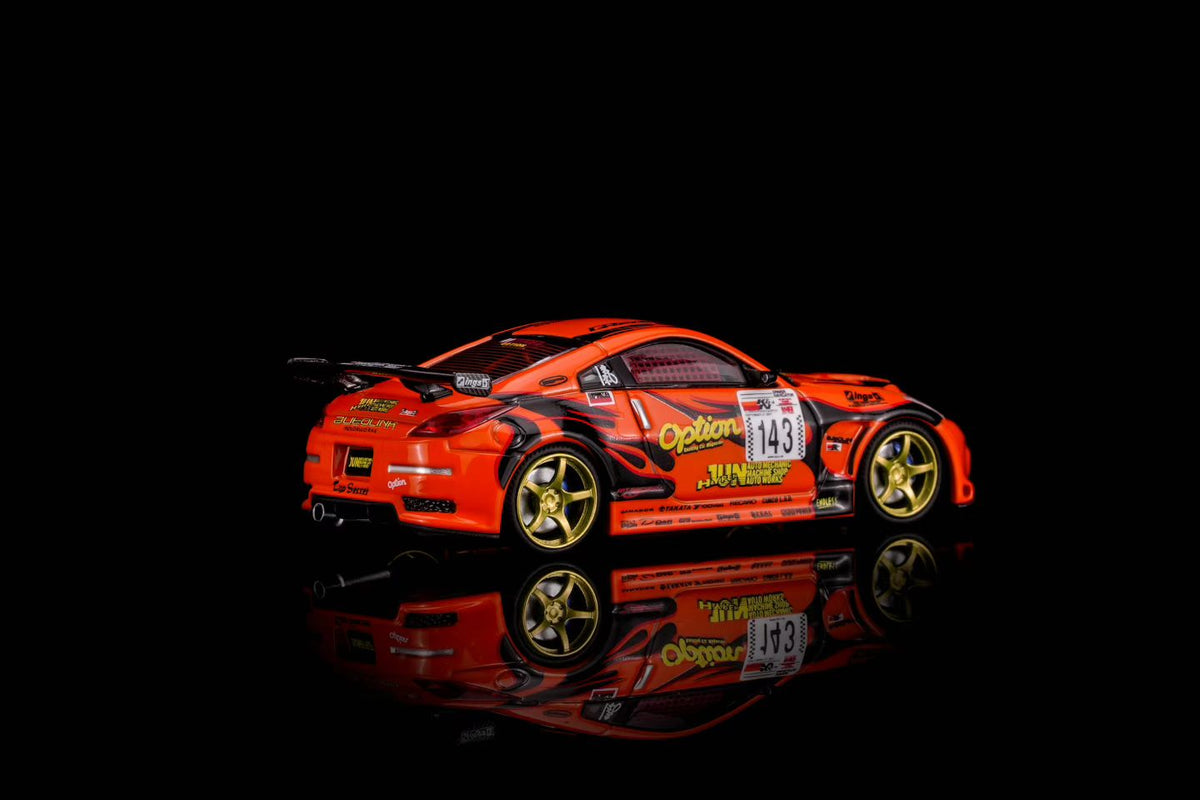 Motorhelix X Mr. Hiro X Option 1:64 Nissan Fairlady Z "Option Stream Z" 02 Orange Official Licensed