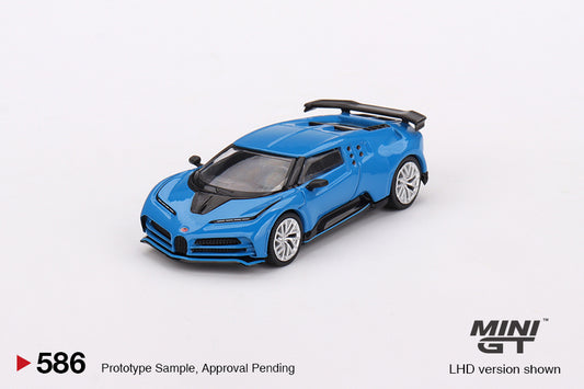 Mini GT 1:64 Bugatti Centodieci Blu Bugatti LHD (MGT00586-CH)