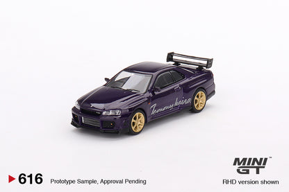 Mini GT 1:64 Nissan Skyline GT-R (R34) Tommykaira R-z Midnight Purple RHD (MGT00616-CH)