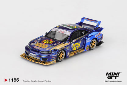 Mini GT 1:64 Nissan LB-Super Silhouette S15 SILVIA #555 Team MINI GT Liberty Walk 2025 Formula Drift Halloween Special (MGT01185-CH)