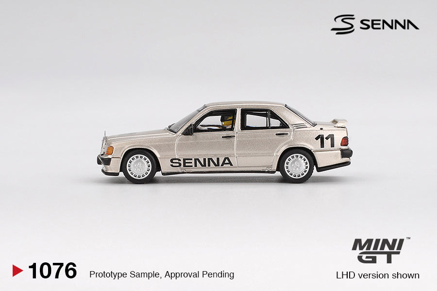 Mini GT 1:64 Mercedes-Benz 190 E 2.3-16 #11 Ayrton Senna 1984 Nürburgring Race of Champions with Figure (MGT01076-CH)
