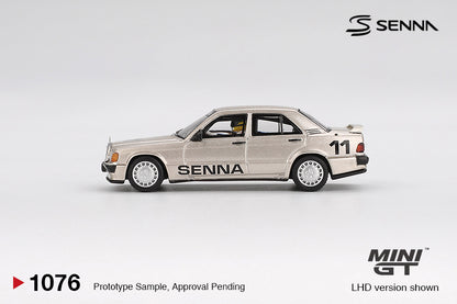 Mini GT 1:64 Mercedes-Benz 190 E 2.3-16 #11 Ayrton Senna 1984 Nürburgring Race of Champions with Figure (MGT01076-CH)