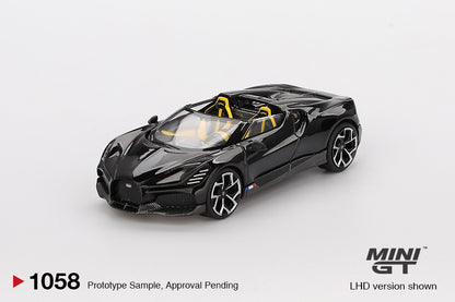 Mini GT 1:64 Bugatti W16 Mistral Black (MGT01058-CH)