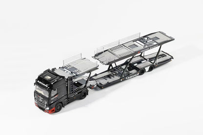 GCD 1:64 Mercedes Benz Actros Double Deck Trailer Truck Mercedes & ADVAN Dual Official Licensed