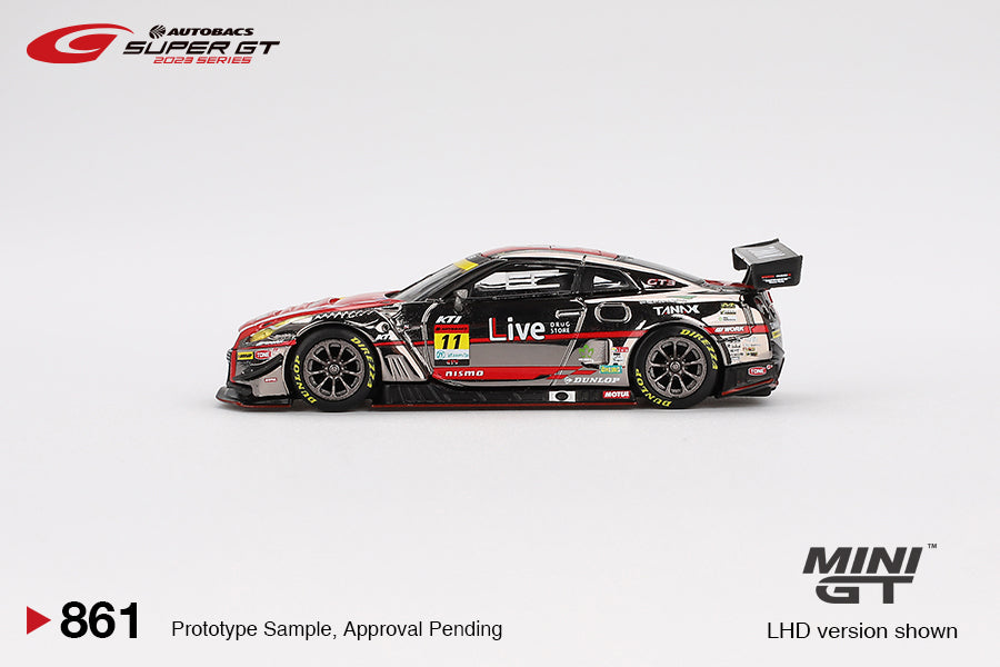 Mini GT 1:64 Nissan GT-R NISMO GT3 #11 "GAINER TANAX GT-R" GAINER 2023 SUPER GT SERIES in Blister Packaging (MGT00861-BL)