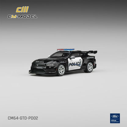 CM Model 1:64 Mustang Mk7 S650 GTD High Tail Spoiler Police Car