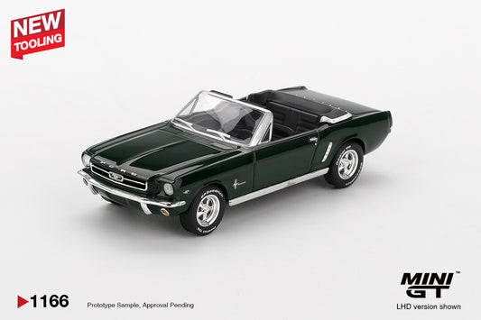 Mini GT 1:64 Ford Mustang Convertible 1964 Highland Green (MGT01166-CH)
