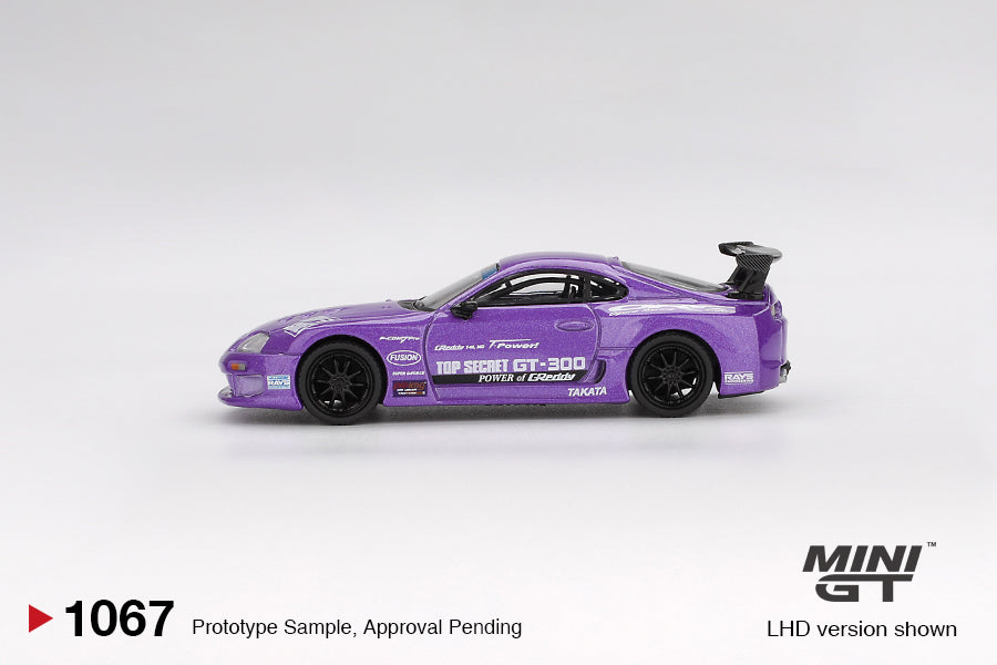 Mini GT 1:64 Toyota Supra (A80) Top Secret GT-300 Top Secret Purple (MGT01067-CH)