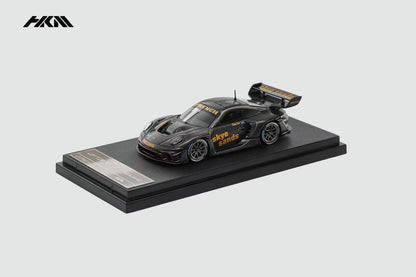 HKM 1:64 911 (992) GT3 R Rennsport Single Seat Track Edition Brumos Spoiler Skye Sands Black Carbon