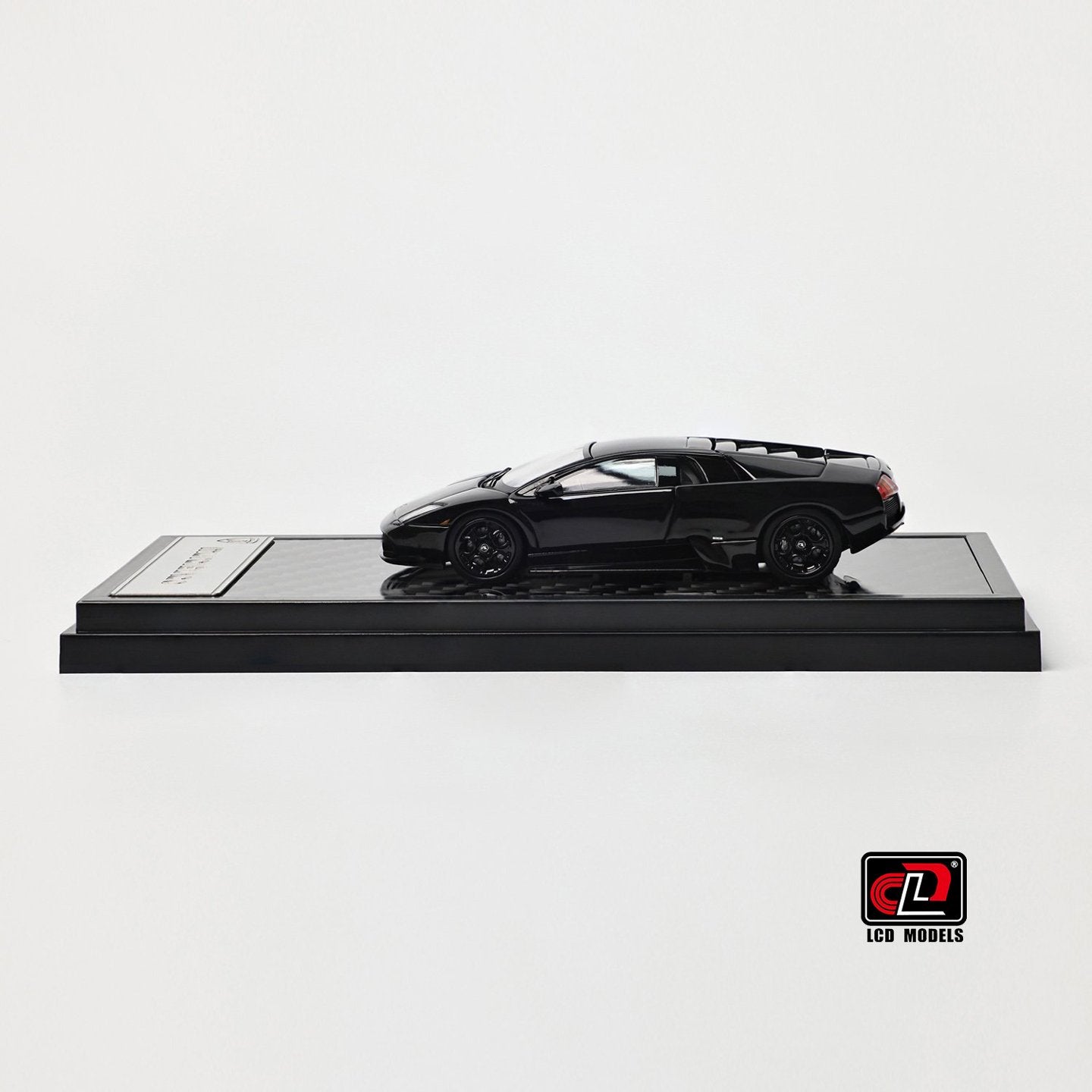 LCD 1:64 Lamborghini Murcielago Black Openable Engine Hood with Detailed Engine Lamborghini Official Licensed