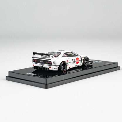 INNO64 1:64 LBWK F40 COLLET White in Premium Box Packaging (Chance of a Red Chase Car) (IN64-LBWKF40-COLLET)