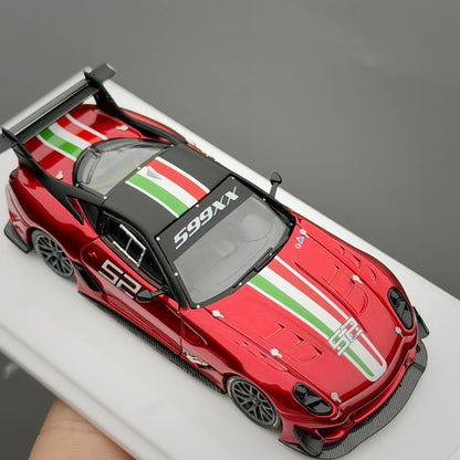 SK Model 1:64 Ferrari 599XX EVO Circuit Edition - #52 Metallic Red in Premium Box Packaging