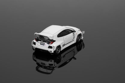 Fuji 1:64 Toyota GR Yaris Pandem Rocket Bunny Wide Body Hot Hatch HKS White Limited 499 Pieces
