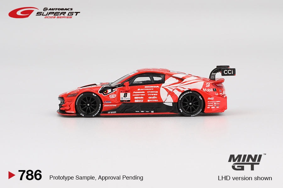 Mini GT 1:64 Honda NSX-GT "Type S" GT500 #8 "ARTA MUGEN NSX-GT " ARTA 2023 SUPER GT Series in Blister Packaging (MGT00786-BL)
