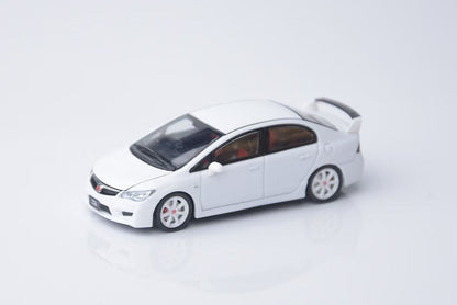 Model One 1:64 Honda Civic Type-R FD2 White Openable Front Hood Detailed Engine Limited 999 Pieces Honda Official Licensed