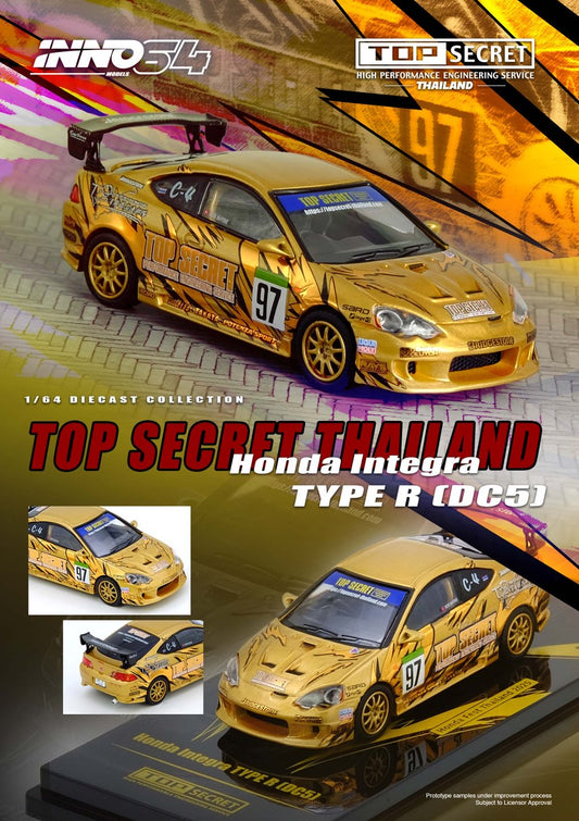 INNO64 1/64 HONDA INTEGRA Type R (DC5) TOP SECRET Thailand (IN64-DC5TST-HFTH25)