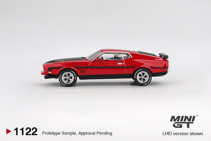 Mini GT 1:64 Ford Mustang Mach1 1971 Race Red (MGT01122-CH)