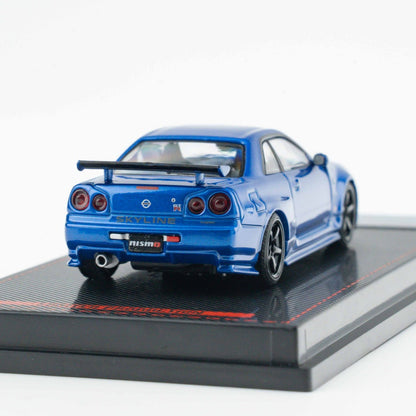 Ignition Model 1:64 Nissan Skyline GT-R (BNR34) NISMO customized Metallic Blue (IG4147) - Limited to 2 per customer / address