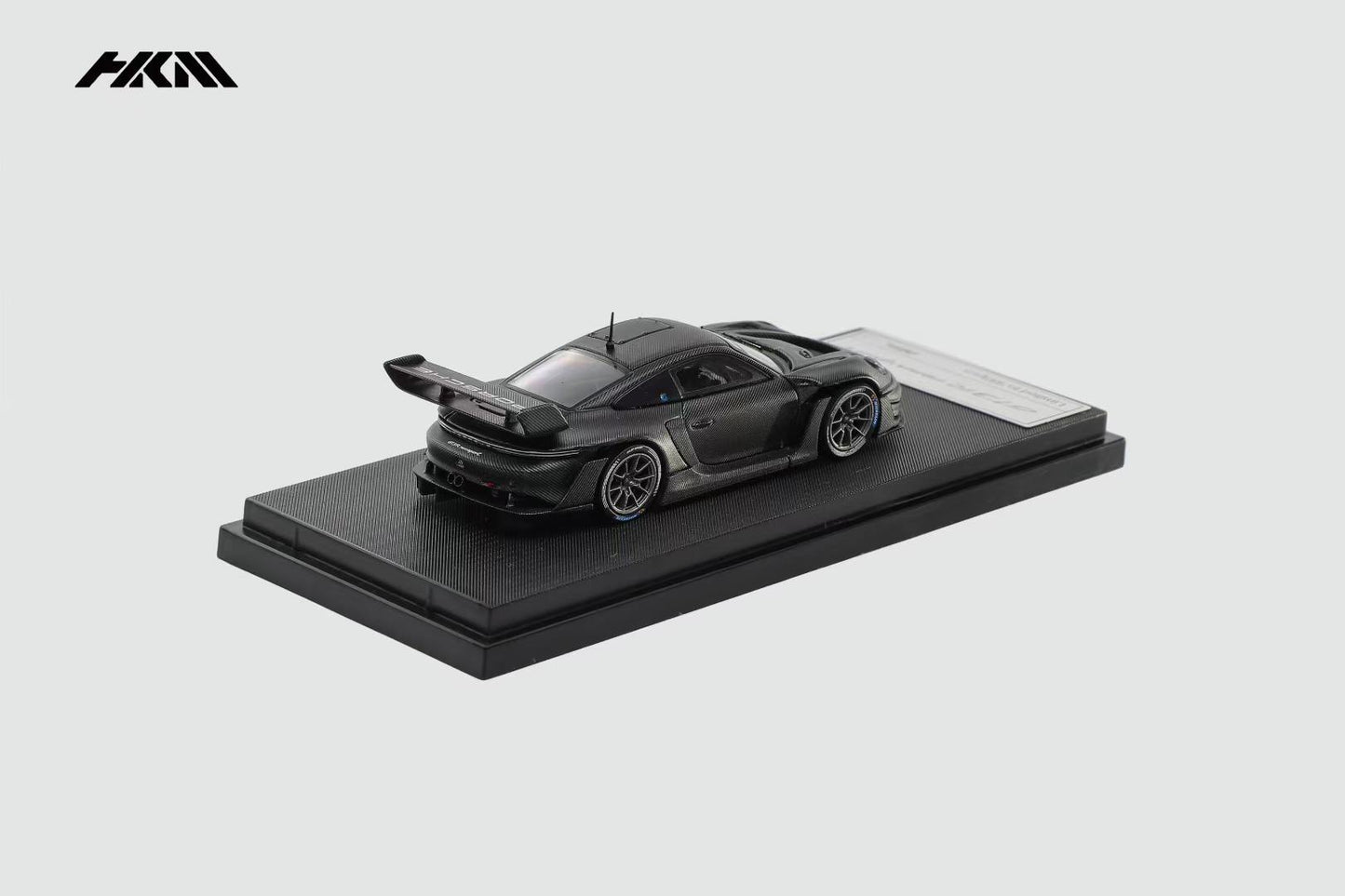 HKM 1:64 911 (992) GT3 R Rennsport Single Seat Track Edition Brumos Spoiler Black Carbon