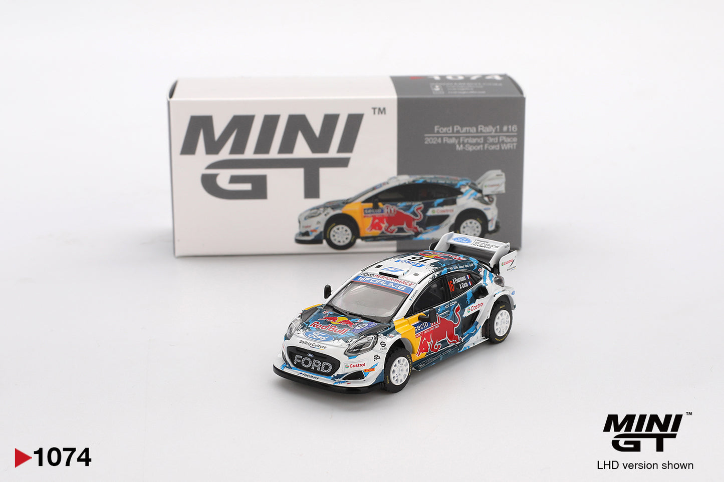 Mini GT 1:64 Ford Puma Rally1 #16 M-Sport Ford WRT 2024 Rally Finland 3rd Place (MGT01074-CH)