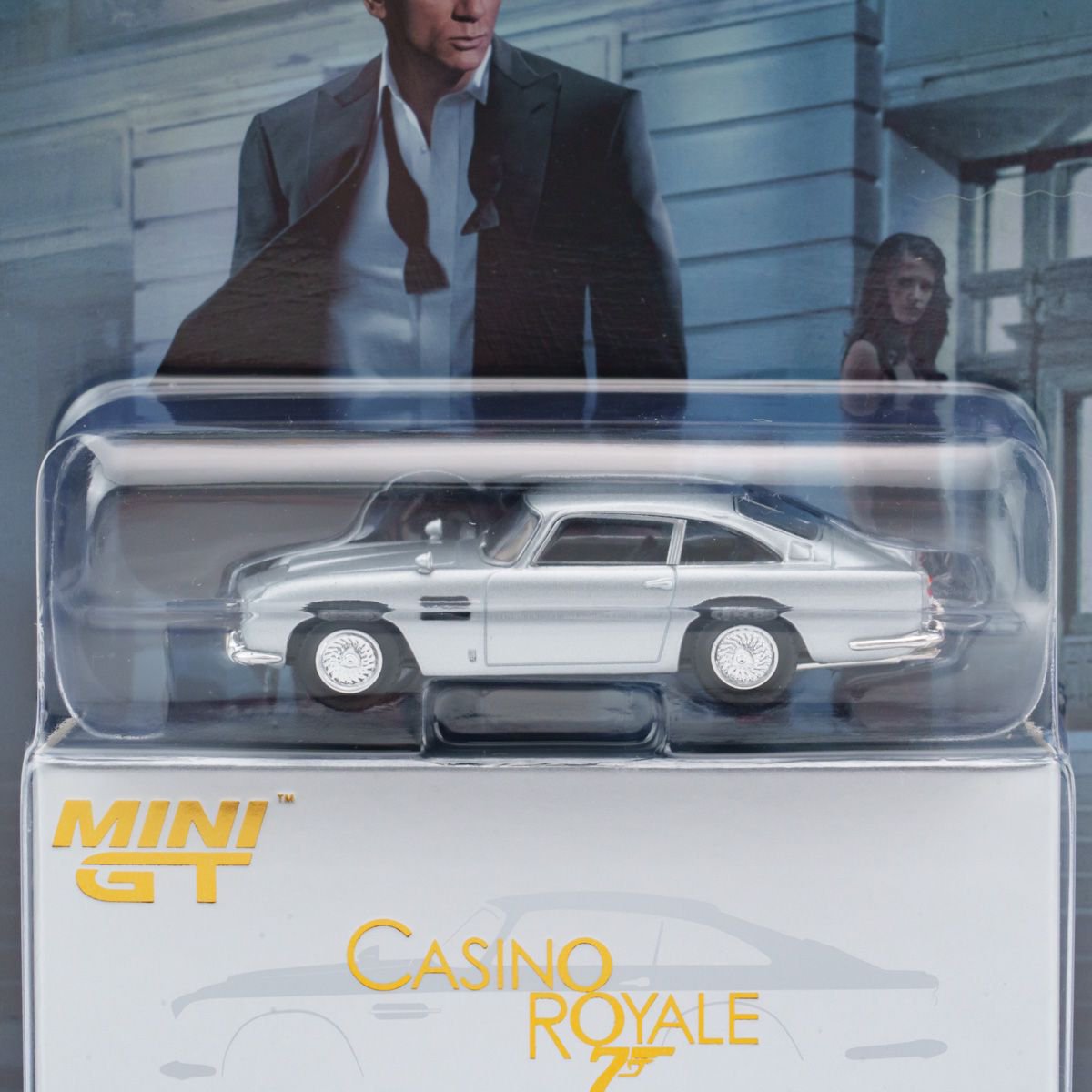 Mini GT 1:64 Aston Martin DB5 “Casino Royale” in Blister Packaging English Version (MGT00909-007E)