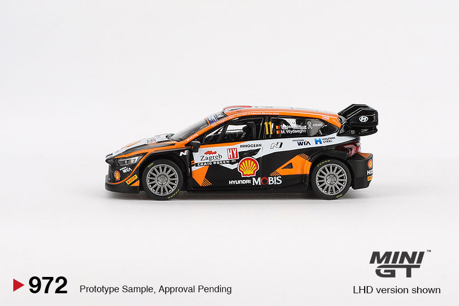 Mini GT 1:64 Hyundai i20 N Rally1 #11 2023 Rally Croatia  Power Stage Winner (MGT00972-CH)