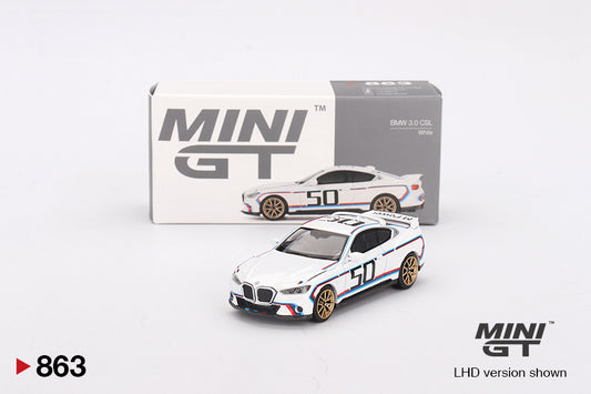 Mini GT 1:64 BMW 3.0 CSL White (MGT00863-CH)