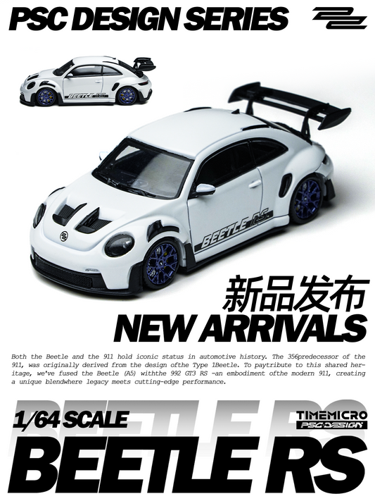Time Micro X PSC Design 1:64 Volkswagen Beetle RS White