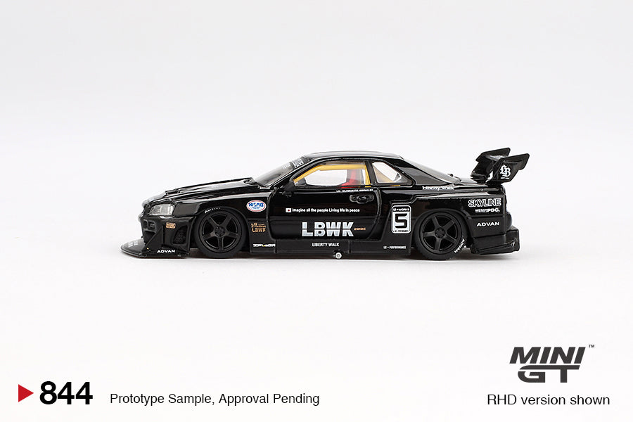 Mini GT 1:64 Nissan LB-ER34 Super Silhouette SKYLINE Black (MGT00844-R)