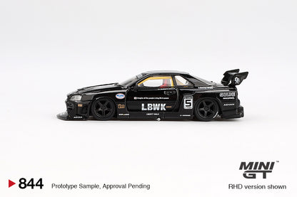 Mini GT 1:64 Nissan LB-ER34 Super Silhouette SKYLINE Black (MGT00844-R)