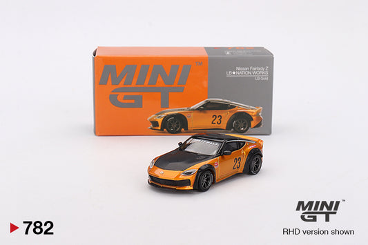 Mini GT 1:64 Nissan Z LB★NATION WORKS LB Gold (MGT00782-CH)