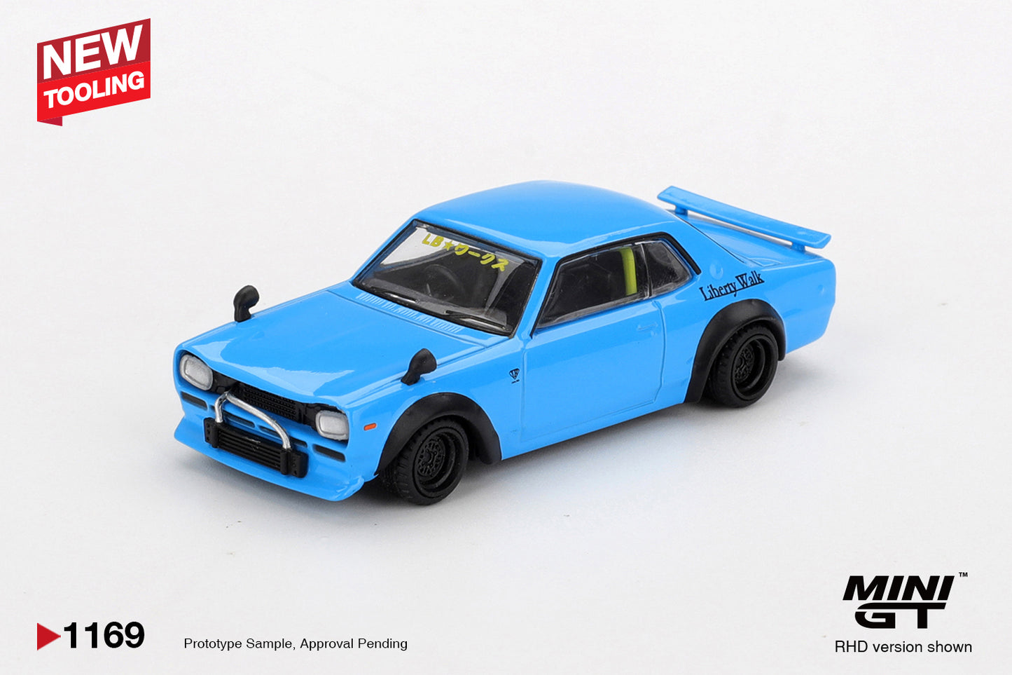 Mini GT 1:64 Nissan LB★Works HAKOSUKA Baby Blue (MGT01169-CH)