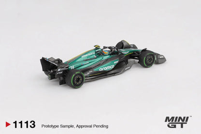 Mini GT 1:64 Aston Martin AMR24 #14 FERNANDO ALONSO 2024 F1 2024 CANADIAN GP (MGT01113-CH)